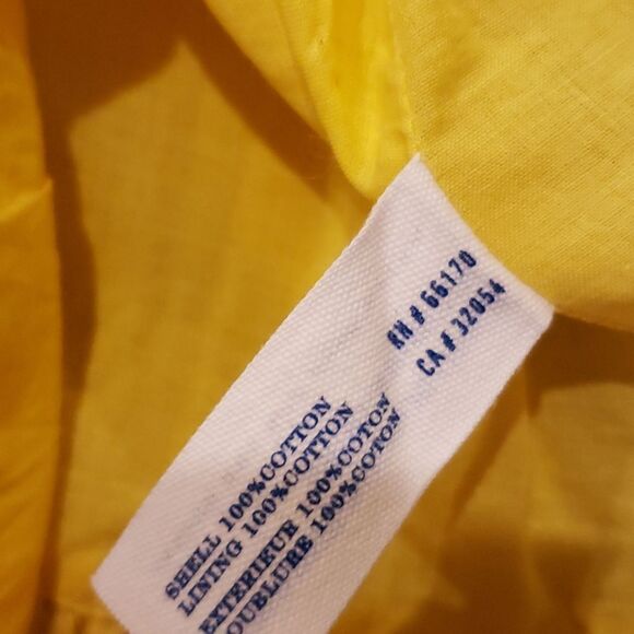 LEIFSDOTTIR Anthro Yellow Bamboo Garden Dress 10 - Picture 9 of 11